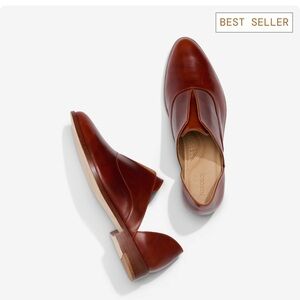 Nisolo Emma d'Orsay Oxford Loafers - Brandy - Size 9.5 CBK